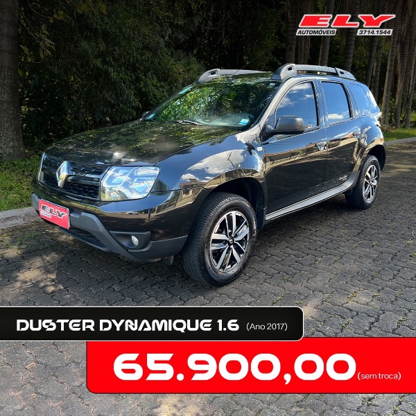 RENAULT DUSTER DYNAMIQUE 1.6 FLEX 16V MEC. 2017/2017 ELY AUTOMÓVEIS LAJEADO / Carros no Vale