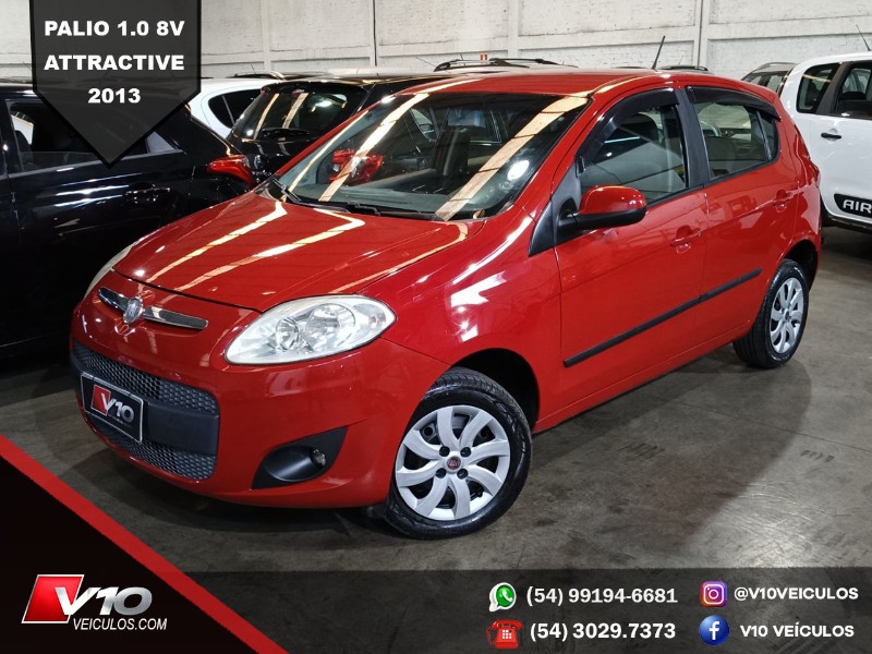 FIAT PALIO ATTRACTIVE 1.0 EVO FIRE FLEX 8V 5P 2013/2013 V10 VEÍCULOS CAXIAS DO SUL / Carros no Vale