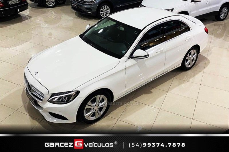 MERCEDES-BENZ C 180 1.6 CGI EXCLUSIVE 16V TURBO 2015/2016 GARCEZ VEÍCULOS BENTO GONÇALVES / Carros no Vale