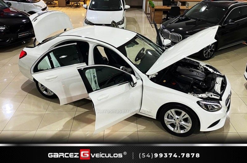 MERCEDES-BENZ C 180 1.6 CGI EXCLUSIVE 16V TURBO 2015/2016 GARCEZ VEÍCULOS BENTO GONÇALVES / Carros no Vale