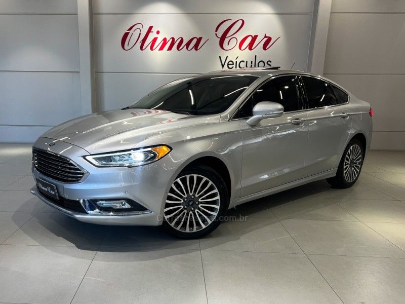 FORD FUSION 2.0 TITANIUM GTDI ECOBOOST AWD 2018/2018 ÓTIMA CAR FLORES DA CUNHA / Carros no Vale