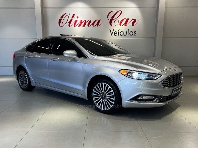 FORD FUSION 2.0 TITANIUM GTDI ECOBOOST AWD 2018/2018 ÓTIMA CAR FLORES DA CUNHA / Carros no Vale