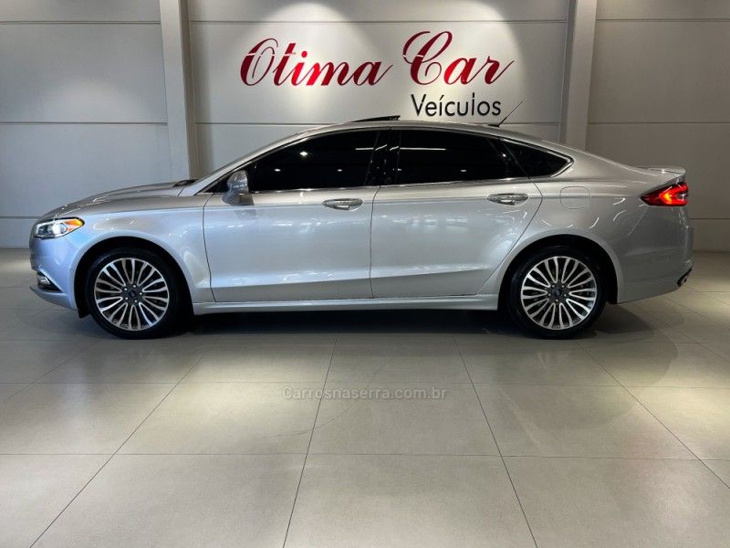 FORD FUSION 2.0 TITANIUM GTDI ECOBOOST AWD 2018/2018 ÓTIMA CAR FLORES DA CUNHA / Carros no Vale