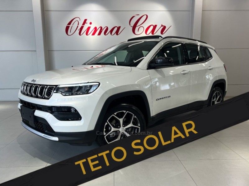 JEEP COMPASS 1.3 LONGITUDE T270 16V TURBO 2024/2025 ÓTIMA CAR FLORES DA CUNHA / Carros no Vale