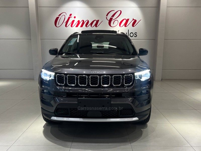 JEEP COMPASS 1.3 LONGITUDE T270 16V TURBO 2024/2025 ÓTIMA CAR FLORES DA CUNHA / Carros no Vale