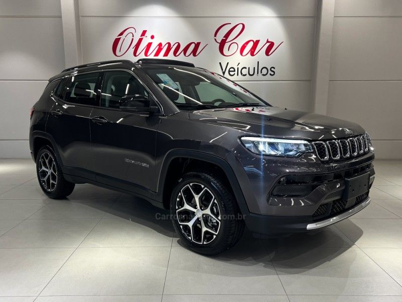 JEEP COMPASS 1.3 LONGITUDE T270 16V TURBO 2024/2025 ÓTIMA CAR FLORES DA CUNHA / Carros no Vale