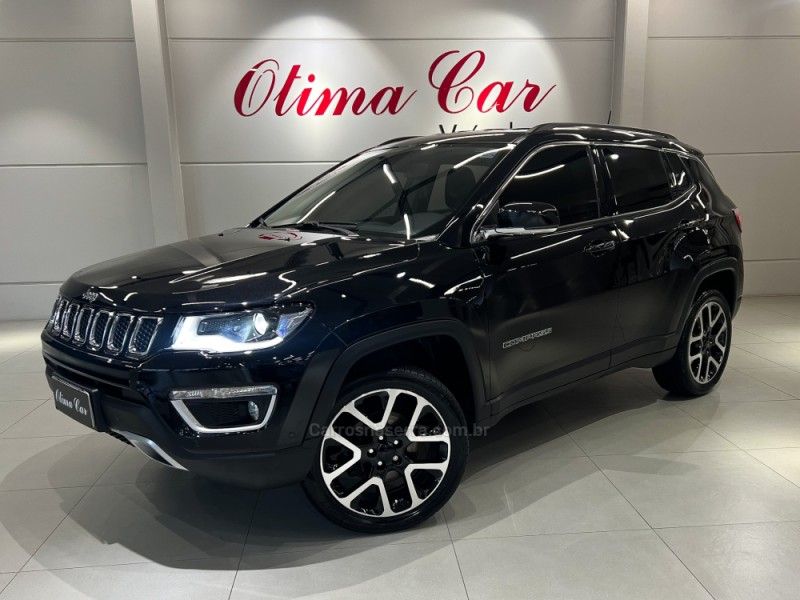 JEEP COMPASS 2.0 16V LIMITED 4X4 2018/2019 ÓTIMA CAR FLORES DA CUNHA / Carros no Vale