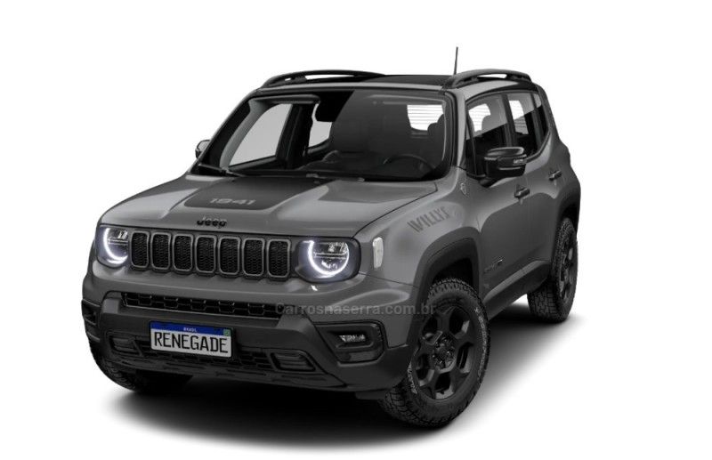 JEEP RENEGADE 1.3 16V WILLYS T270 4X4 TURBO   2024/2025 ÓTIMA CAR FLORES DA CUNHA / Carros no Vale