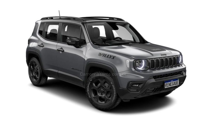 JEEP RENEGADE 1.3 16V WILLYS T270 4X4 TURBO   2024/2025 ÓTIMA CAR FLORES DA CUNHA / Carros no Vale