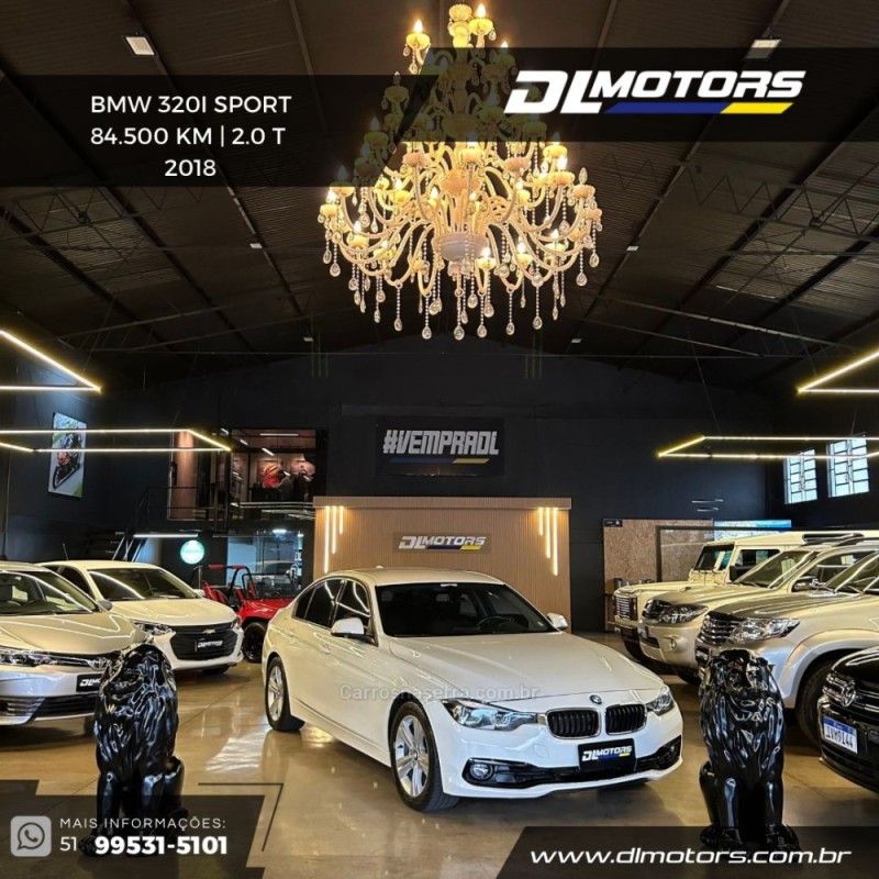 BMW 320I 2.0 16V TURBO ACTIVE 2017/2018 DL MOTORS LAJEADO / Carros no Vale