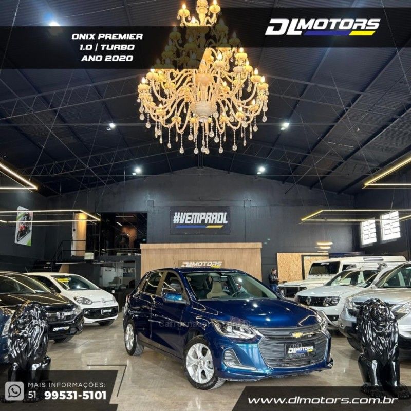 CHEVROLET ONIX 1.0PREMIER PLUS 12V TURBO 2020/2020 DL MOTORS LAJEADO / Carros no Vale