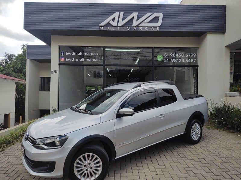 VOLKSWAGEN SAVEIRO 1.6 MI HIGHLINE CD 8V 2016/2016 AWD MULTIMARCAS LAJEADO / Carros no Vale