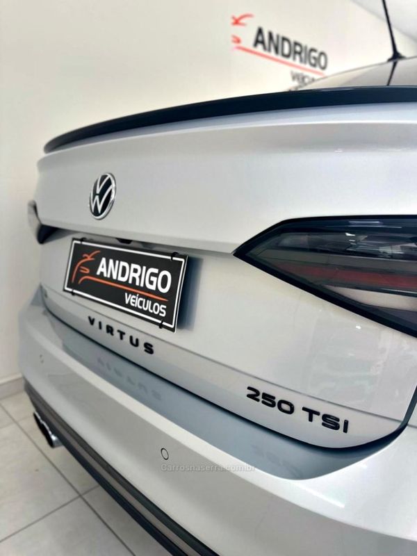 VOLKSWAGEN VIRTUS 1.4 250 TSI 16V EXCLUSIVE 2023/2023 ANDRIGO VEÍCULOS CAXIAS DO SUL / Carros no Vale