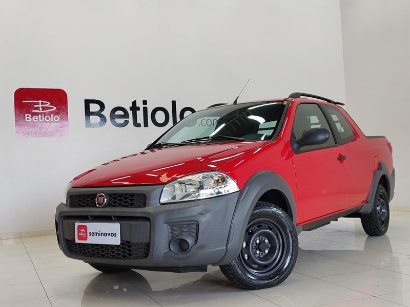 Fiat STRADA 1.4 MPI HARD WORKING CD 8V FLEX 3P MANUAL 2017/2018 BETIOLO NOVOS E SEMINOVOS LAJEADO / Carros no Vale