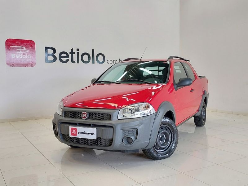 Fiat STRADA 1.4 MPI HARD WORKING CD 8V FLEX 3P MANUAL 2017/2018 BETIOLO NOVOS E SEMINOVOS LAJEADO / Carros no Vale