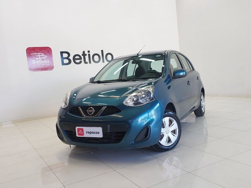 Nissan MARCH 1.0 S 12V FLEX 4P MANUAL 2015/2015 BETIOLO NOVOS E SEMINOVOS LAJEADO / Carros no Vale