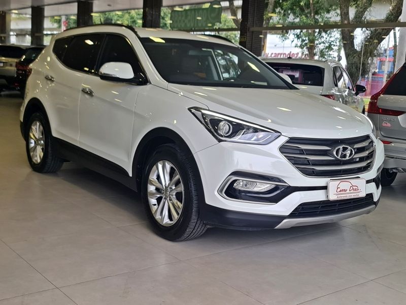 Hyundai SANTA FÉ 3.3 MPFI 4X4 V6 270CV GASOLINA 4P AUTOMÁTICO 2015/2016 CARRO DEZ NOVO HAMBURGO / Carros no Vale