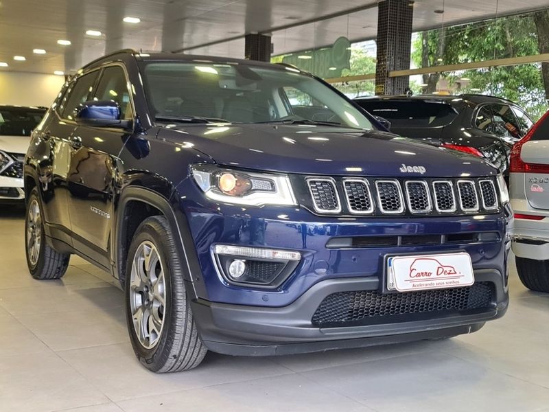 JEEP COMPASS 2.0 16V FLEX LONGITUDE AUTOMÁTICO 2019/2020 CARRO DEZ NOVO HAMBURGO / Carros no Vale