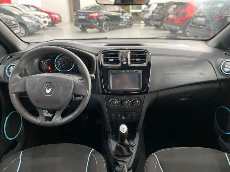 Renault Sandero Vibe 1.0 12v 2017/2018 SIM AUTOMÓVEIS ROLANTE / Carros no Vale