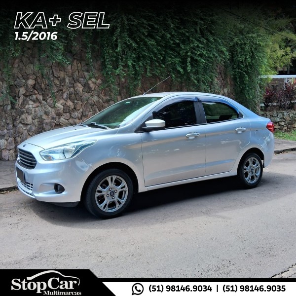 FORD KA + 1.5 SEL 16V 2016/2016 STOPCAR MULTIMARCAS ESTRELA / Carros no Vale