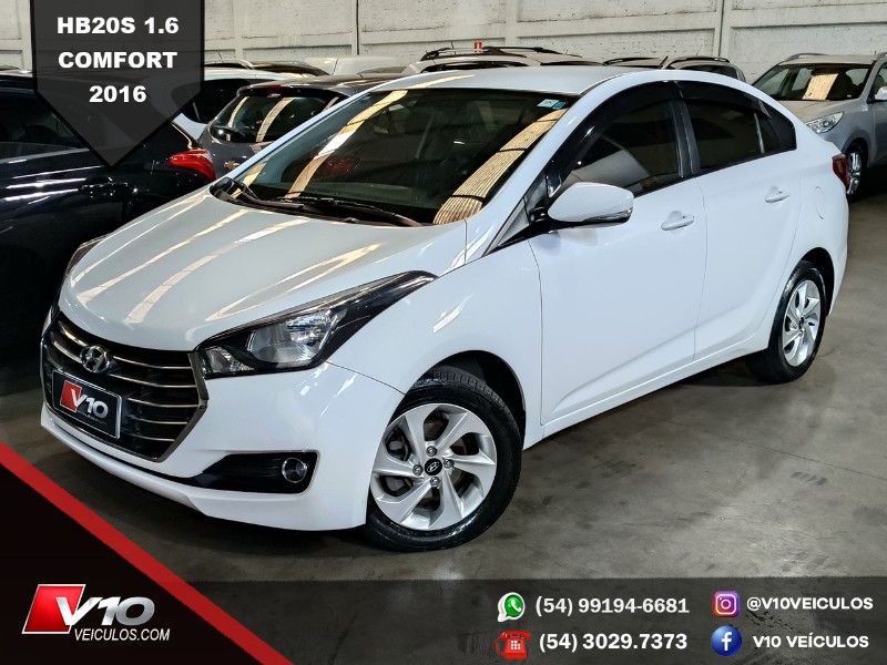 HYUNDAI HB20S 1.6 COMFORT PLUS 16V FLEX 4P MANUAL 2015/2016 V10 VEÍCULOS CAXIAS DO SUL / Carros no Vale