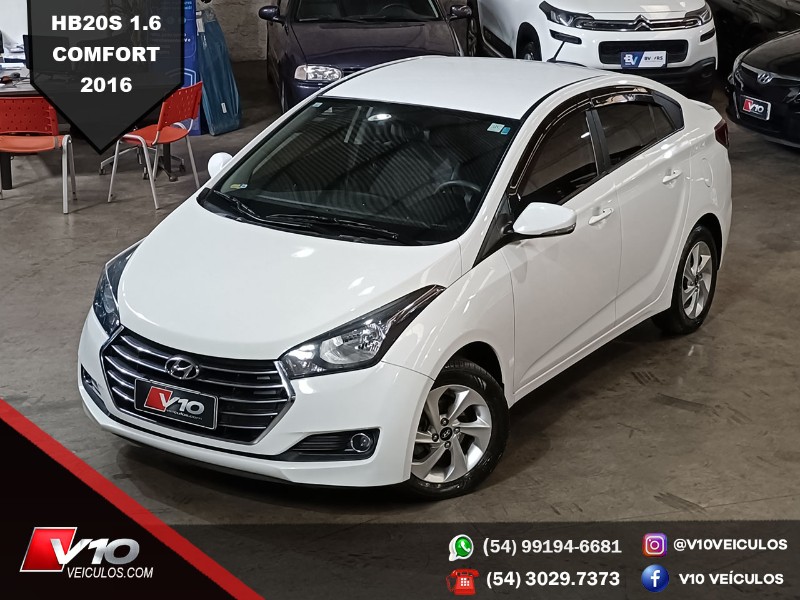 HYUNDAI HB20S 1.6 COMFORT PLUS 16V FLEX 4P MANUAL 2015/2016 V10 VEÍCULOS CAXIAS DO SUL / Carros no Vale