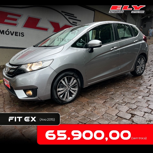 HONDA FIT 1.5 EX 16V FLEX 4P AUTOMÁTICO 2015/2015 ELY AUTOMÓVEIS LAJEADO / Carros no Vale