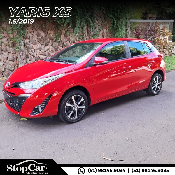 TOYOTA YARIS 1.5 XS 16V 2019/2019 STOPCAR MULTIMARCAS ESTRELA / Carros no Vale