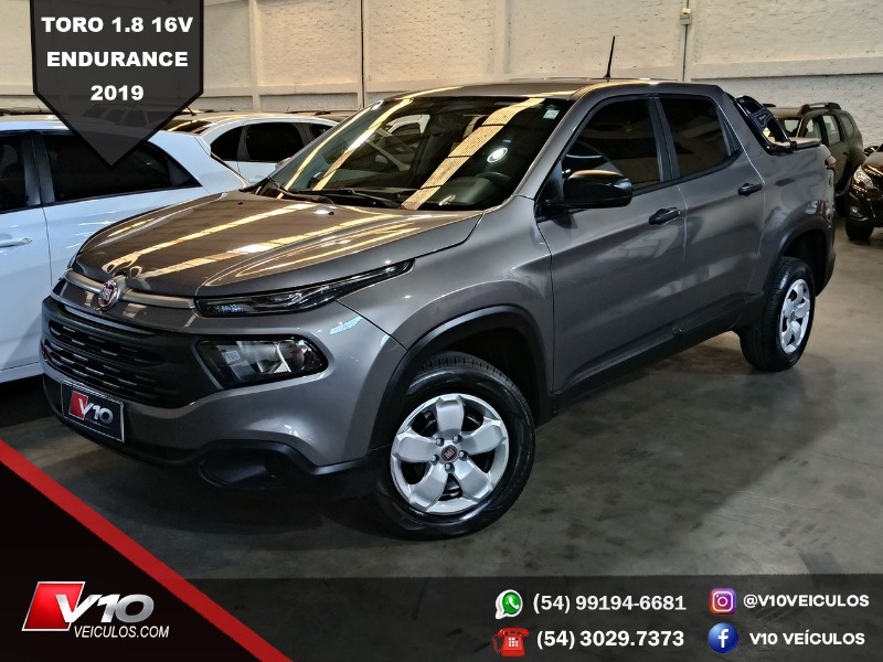 FIAT TORO 1.8 16V ENDURANCE AUTOMÁTICO 2018/2019 V10 VEÍCULOS CAXIAS DO SUL / Carros no Vale