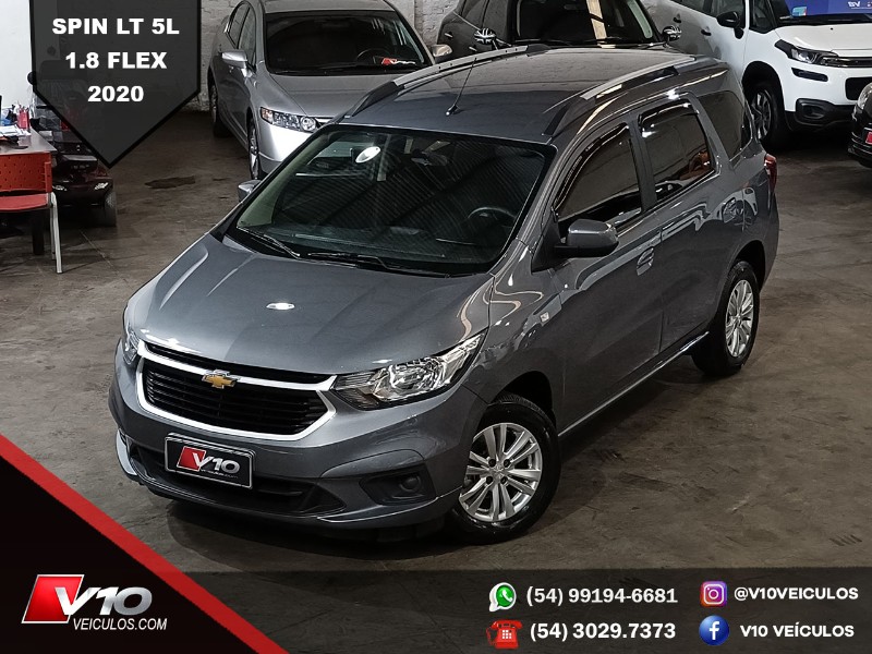 CHEVROLET SPIN 1.8 LT 8V FLEX 4P MANUAL 2019/2020 V10 VEÍCULOS CAXIAS DO SUL / Carros no Vale