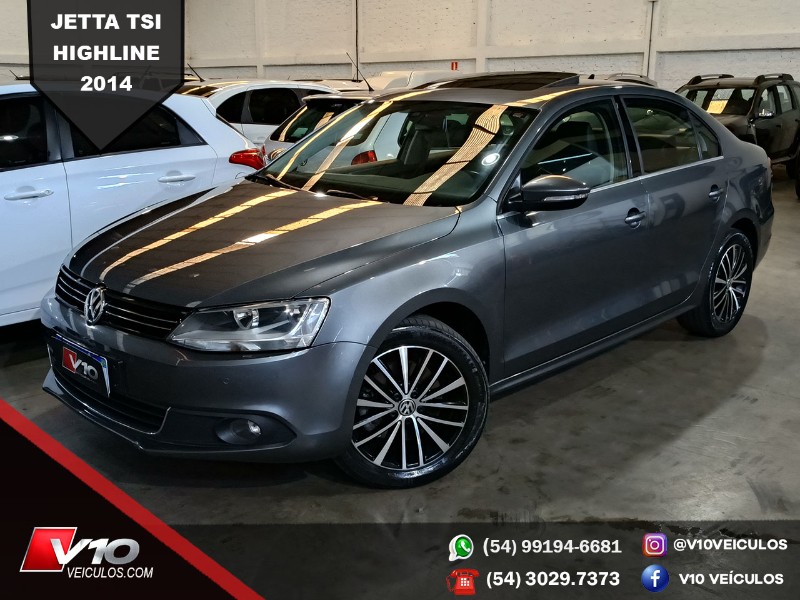 VOLKSWAGEN JETTA 2.0 TSI HIGHLINE 211CV GASOLINA 4P DSG 2014/2014 V10 VEÍCULOS CAXIAS DO SUL / Carros no Vale