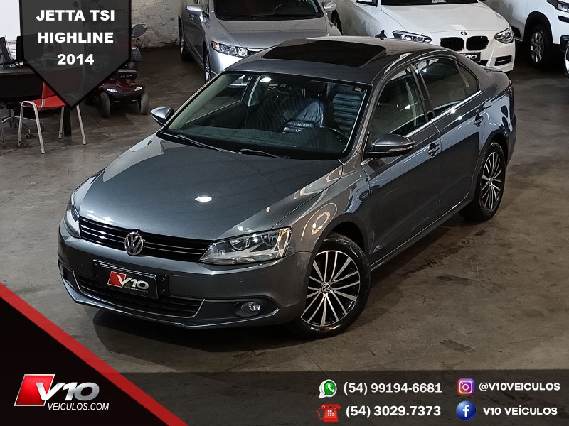 VOLKSWAGEN JETTA 2.0 TSI HIGHLINE 211CV GASOLINA 4P DSG 2014/2014 V10 VEÍCULOS CAXIAS DO SUL / Carros no Vale