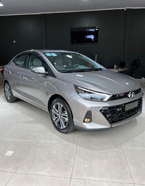 HYUNDAI HB20S 1.0 TGDI FLEX PLATINUM AUTOMÁTICO 2023/2024 JM AUTOMÓVEIS VENÂNCIO AIRES / Carros no Vale