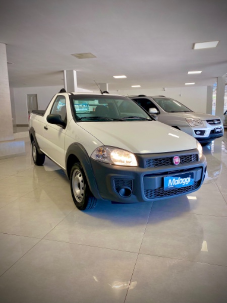 FIAT STRADA 1.4 HARD WORKING 2020 2019/2020 MALAGGI VEÍCULOS ENCANTADO / Carros no Vale