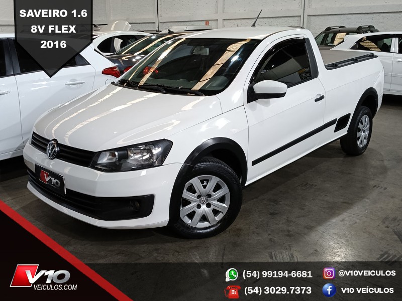 VOLKSWAGEN SAVEIRO 1.6 STARLINE 8V 2015/2016 V10 VEÍCULOS CAXIAS DO SUL / Carros no Vale