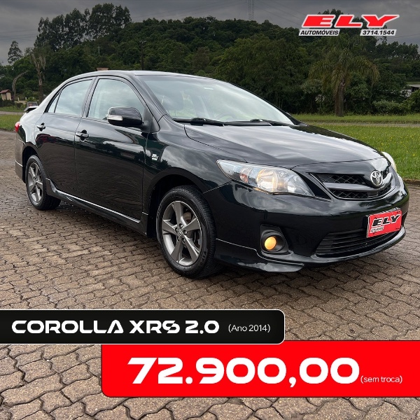 TOYOTA COROLLA 2.0 XRS 16V FLEX 4P AUTOMÁTICO 2014/2014 ELY AUTOMÓVEIS LAJEADO / Carros no Vale