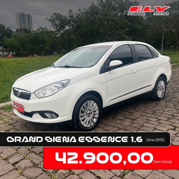 FIAT GRAND SIENA ESSENCE 1.6 FLEX 16V 2015/2015 ELY AUTOMÓVEIS LAJEADO / Carros no Vale