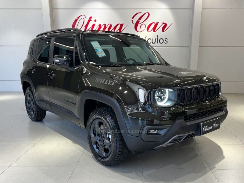 JEEP RENEGADE 1.3 16V WILLYS T270 4X4 TURBO   2024/2025 ÓTIMA CAR FLORES DA CUNHA / Carros no Vale