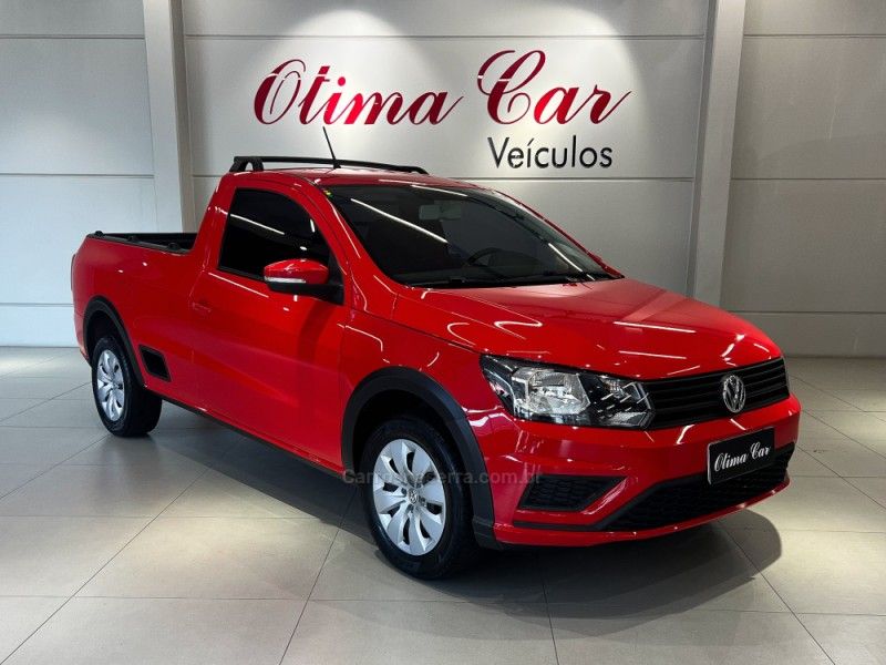 VOLKSWAGEN SAVEIRO 1.6 MI TRENDLINE CS 8V 2017/2018 ÓTIMA CAR FLORES DA CUNHA / Carros no Vale