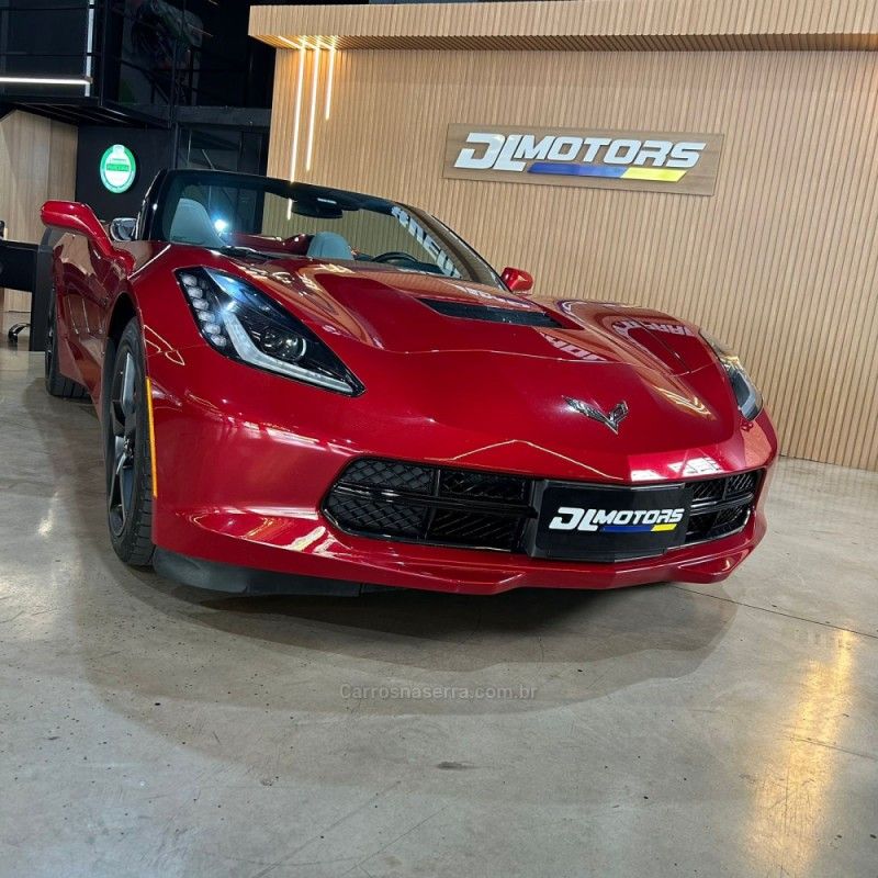 CHEVROLET CORVETTE 6.2 STINGRAY CONVERSÍVEL V8 2014/2014 DL MOTORS LAJEADO / Carros no Vale