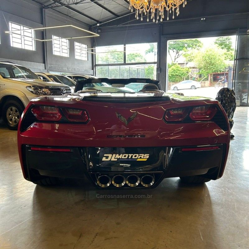 CHEVROLET CORVETTE 6.2 STINGRAY CONVERSÍVEL V8 2014/2014 DL MOTORS LAJEADO / Carros no Vale