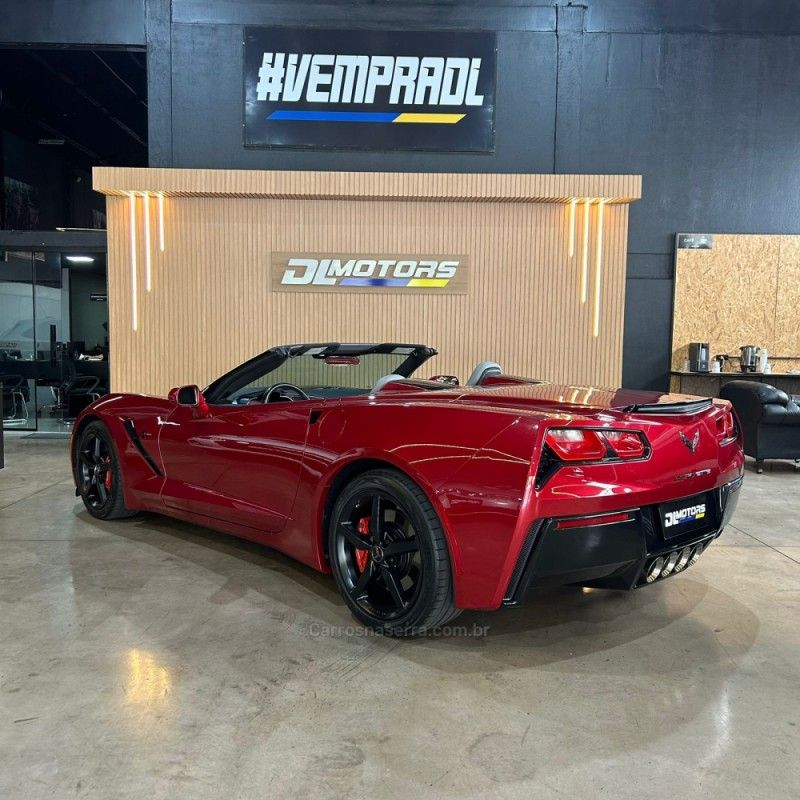 CHEVROLET CORVETTE 6.2 STINGRAY CONVERSÍVEL V8 2014/2014 DL MOTORS LAJEADO / Carros no Vale