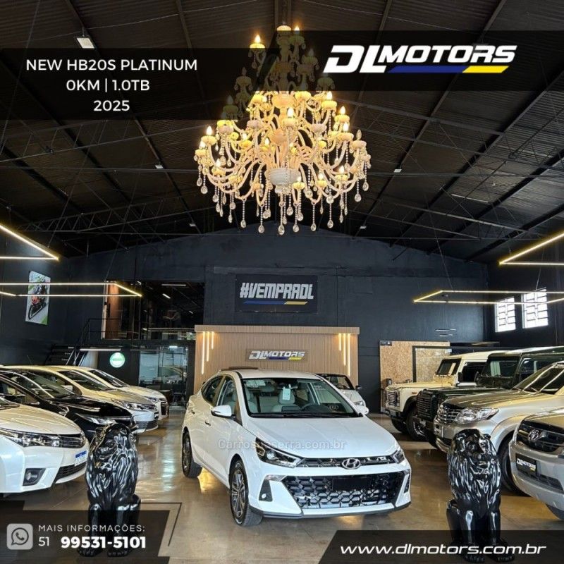 HYUNDAI HB20S 1.0 PLATINUM 12V TURBO 2025/2025 DL MOTORS LAJEADO / Carros no Vale