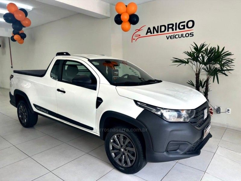 FIAT STRADA 1.4 ENDURANCE PLUS CS 8V 2022/2023 ANDRIGO VEÍCULOS CAXIAS DO SUL / Carros no Vale