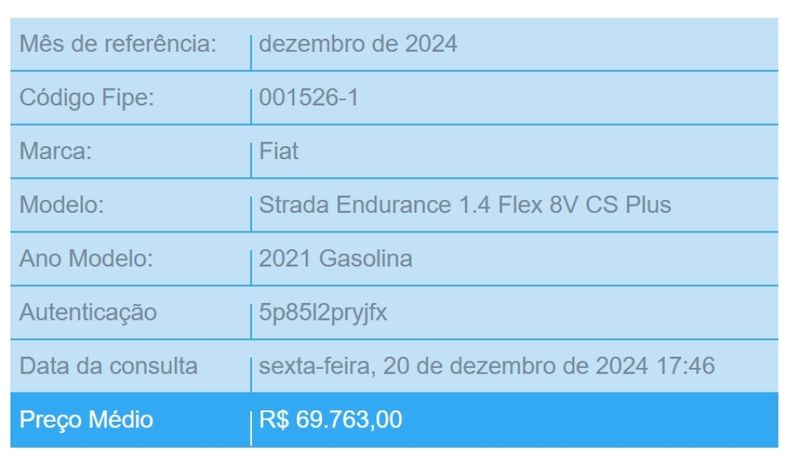 Fiat STRADA 1.4 FIRE FLEX ENDURANCE CS MANUAL 2020/2021 BETIOLO NOVOS E SEMINOVOS LAJEADO / Carros no Vale