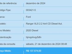 Ford RANGER 2.2 XLS 4X4 CD 16V DIESEL 4P AUTOMÁTICO 2020/2020 BETIOLO NOVOS E SEMINOVOS LAJEADO / Carros no Vale