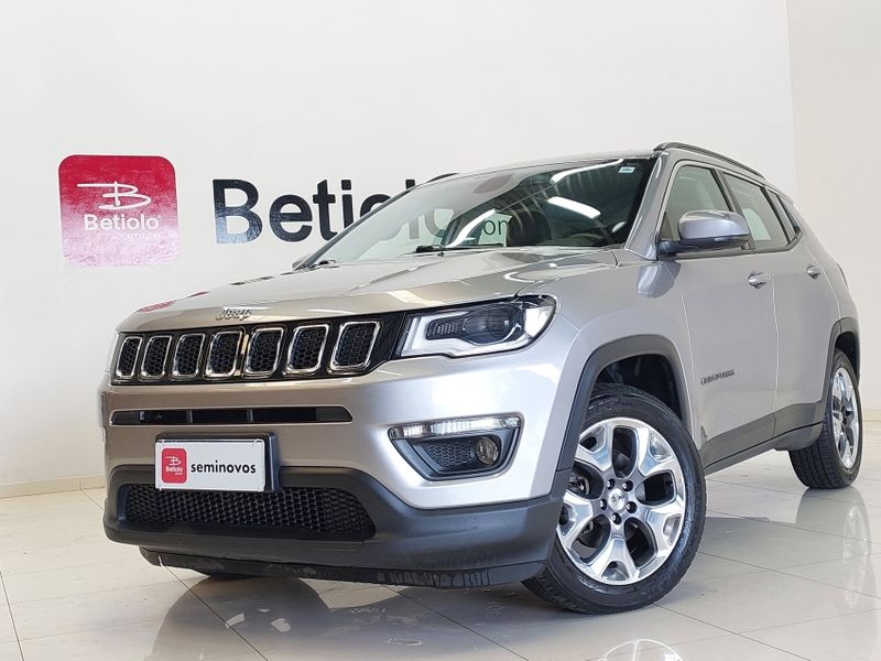 JEEP COMPASS 2.0 16V FLEX LONGITUDE AUTOMÁTICO 2018/2019 BETIOLO NOVOS E SEMINOVOS LAJEADO / Carros no Vale