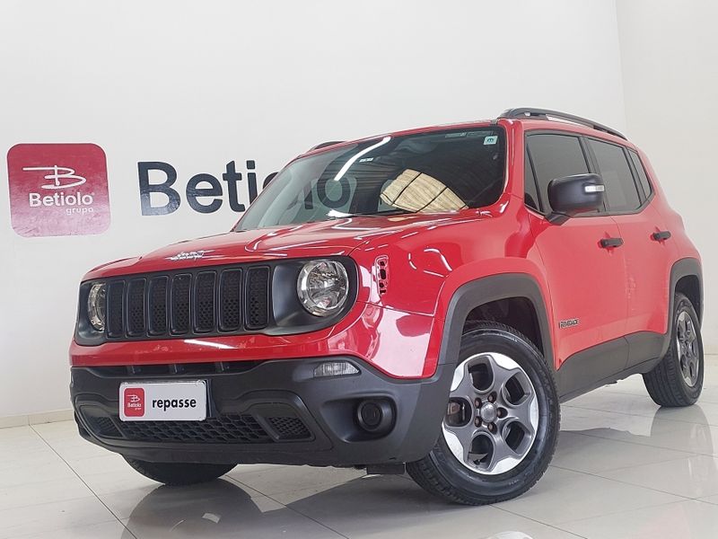 JEEP RENEGADE 1.8 16V FLEX SPORT 4P MANUAL 2018/2019 BETIOLO NOVOS E SEMINOVOS LAJEADO / Carros no Vale