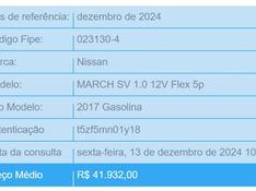 Nissan MARCH 1.0 SV 12V FLEX 4P MANUAL 2017/2017 BETIOLO NOVOS E SEMINOVOS LAJEADO / Carros no Vale