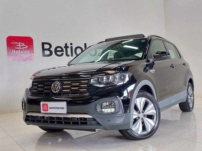 Volkswagen T-CROSS 1.0 200 TSI TOTAL FLEX COMFORTLINE AUTOMÁTICO 2019/2020 BETIOLO NOVOS E SEMINOVOS LAJEADO / Carros no Vale